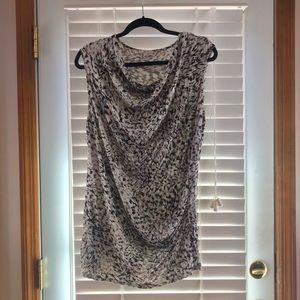 CAbi draped neck sleeveless tunic